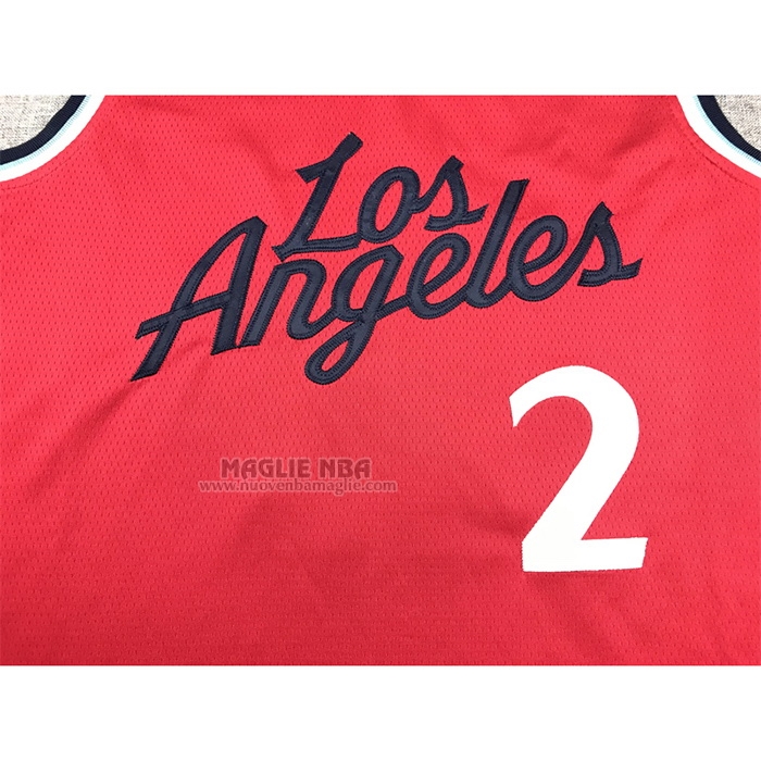 Maglia
 Kawhi Leonard NO 2 Los Angeles Clippers Statement 2024-25 Rosso
